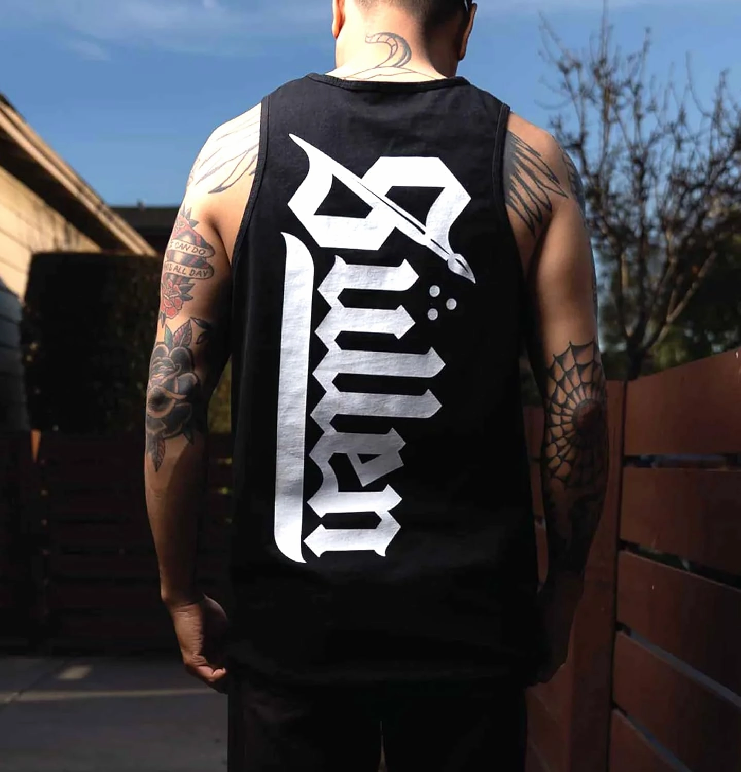 Sullen Mens Bold Tank Tattoo Lifestyle Graphic Art Sleeveless Soft Premium Tank Top Black