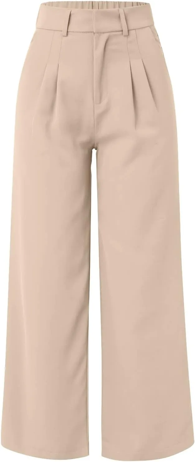 Summer Pants for Women 2024 Trendy Women Wide Leg Pants for Women Work Business Casual High Waisted Dress
