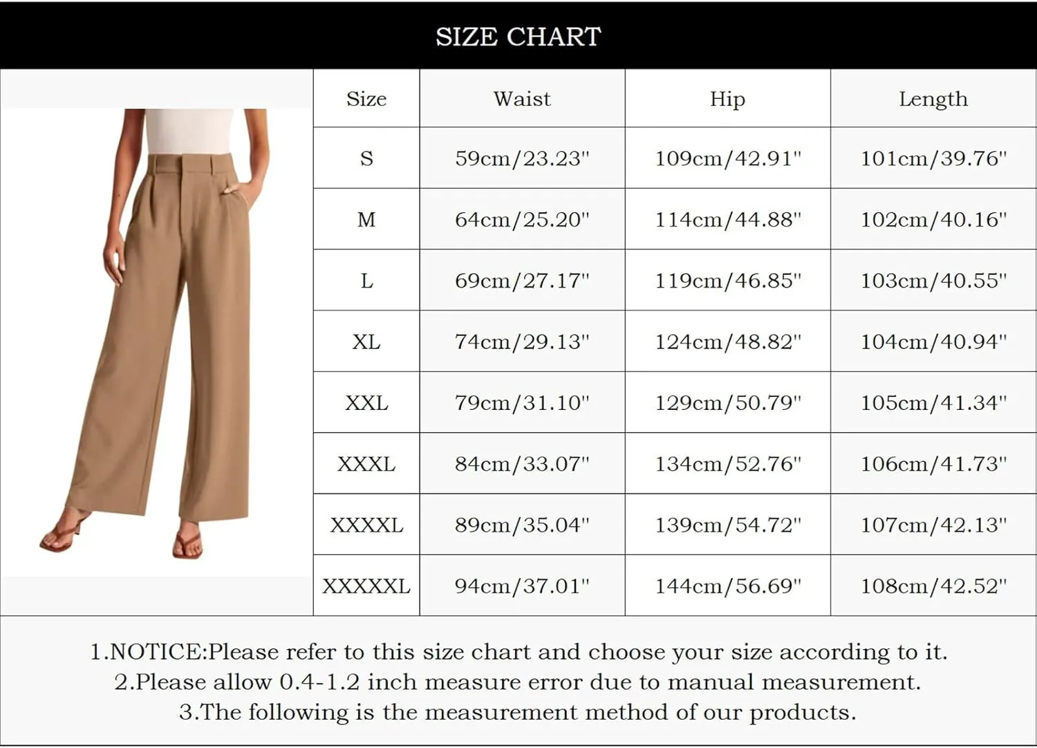 Summer Pants for Women 2024 Trendy Women Wide Leg Pants for Women Work Business Casual High Waisted Dress