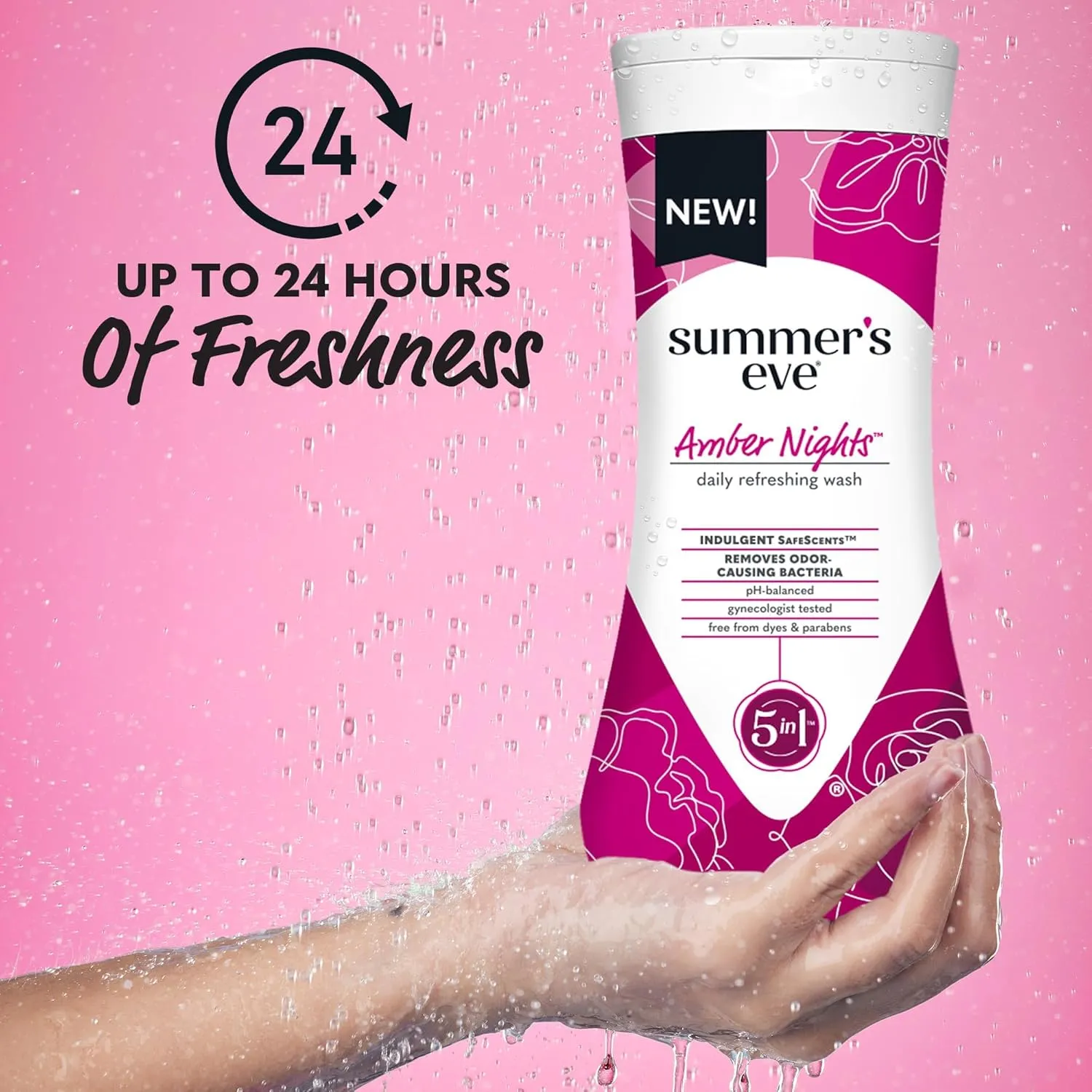 Summer's Eve Daily Refreshing Feminine Wash, pH Balanced (Amber Nights)