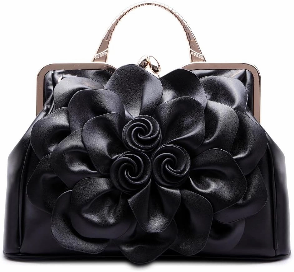 SUNROLAN Women's Evening Clutches Handbags Formal Party Wallets Wedding Purses Wristlets Ethnic Totes Satchel