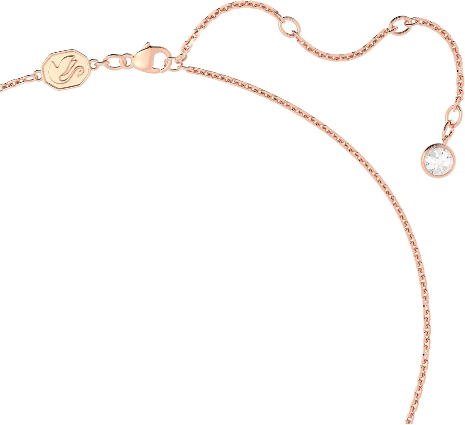 SWAROVSKI Una Necklace, Earrings, and Bracelet Jewelry Collection, Rose Gold Tone Finish, Clear Crystals