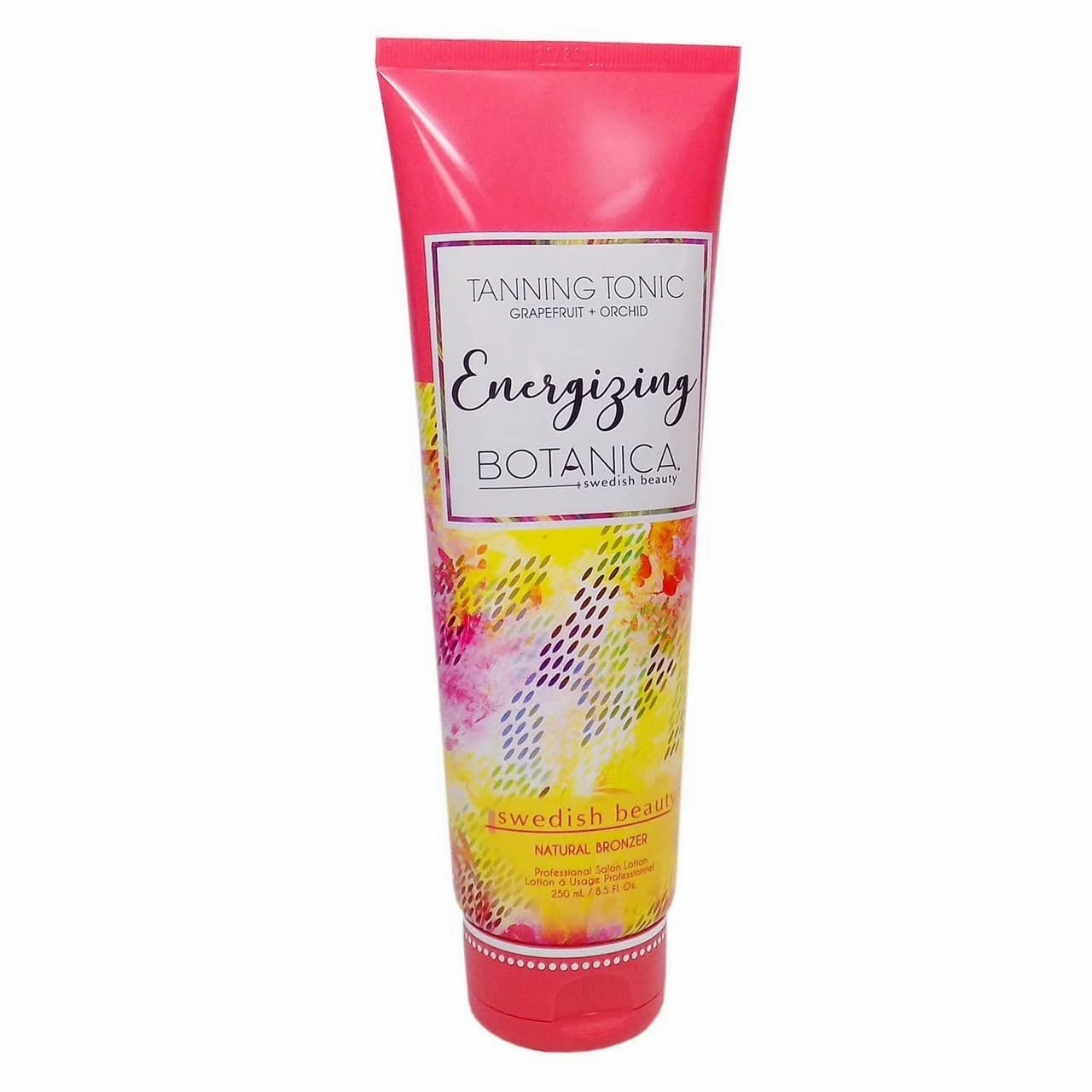 Swedish Beauty ENERGIZING Botanica Natural Bronzer (8.5 ounces) Tanning Bed Lotion, Grapefruit and Orchid Blend