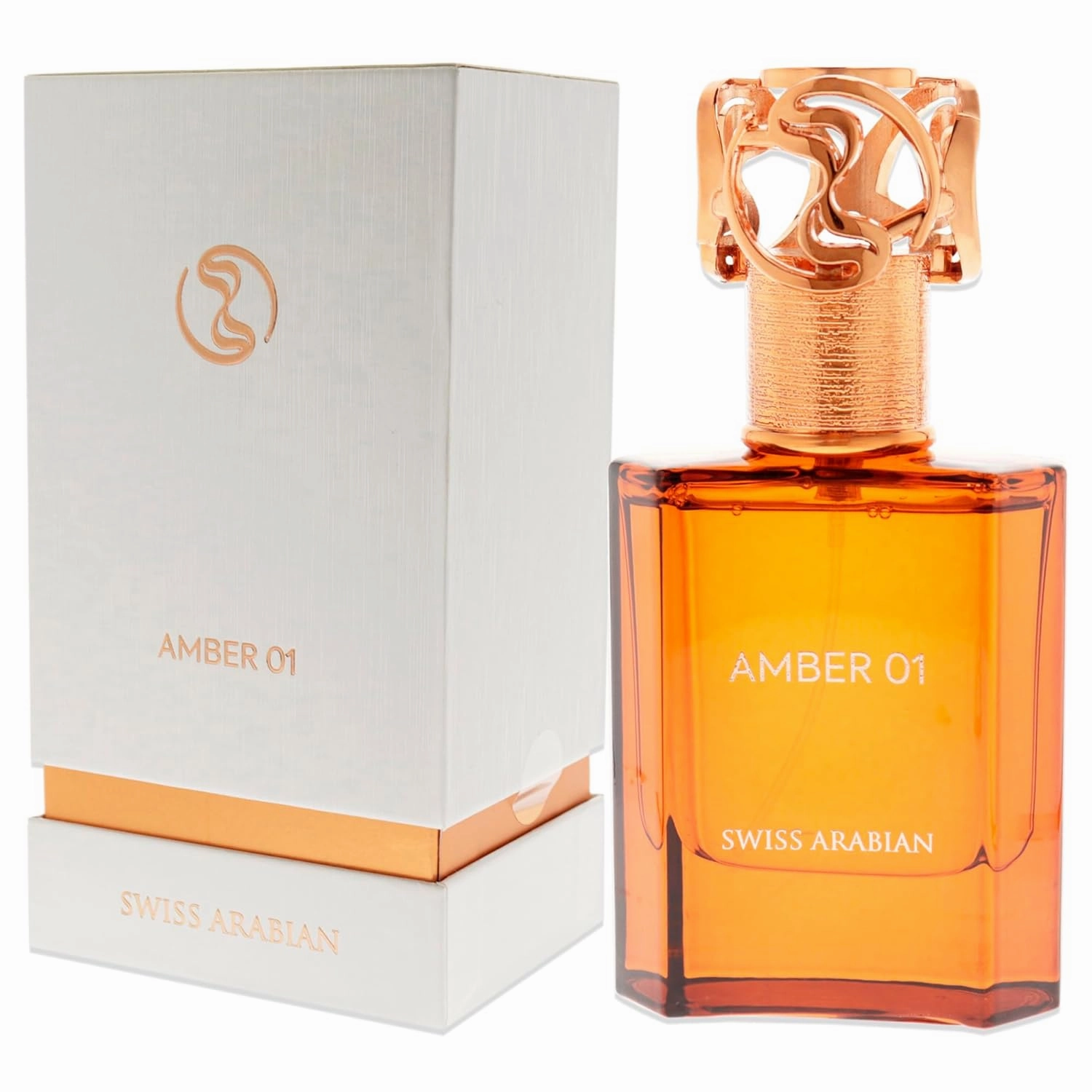 Swiss Arabian Amber 01 - Luxury Products From Dubai - Long Lasting, Addictive Personal EDP Spray Fragrance - Seductive Signature Aroma - 1.7 Oz
