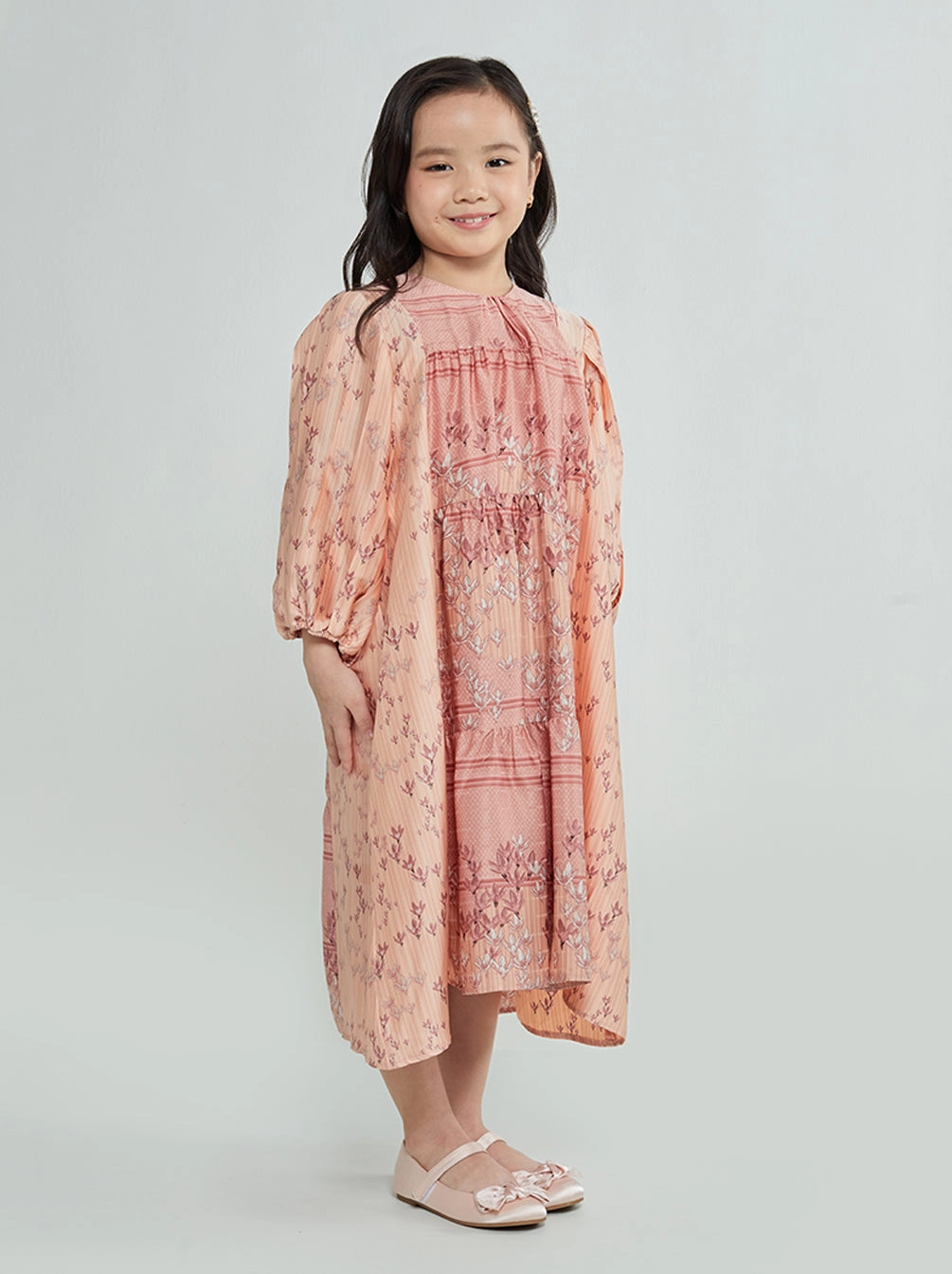 SYARA KIDS DRESS SUNSET BLUSH