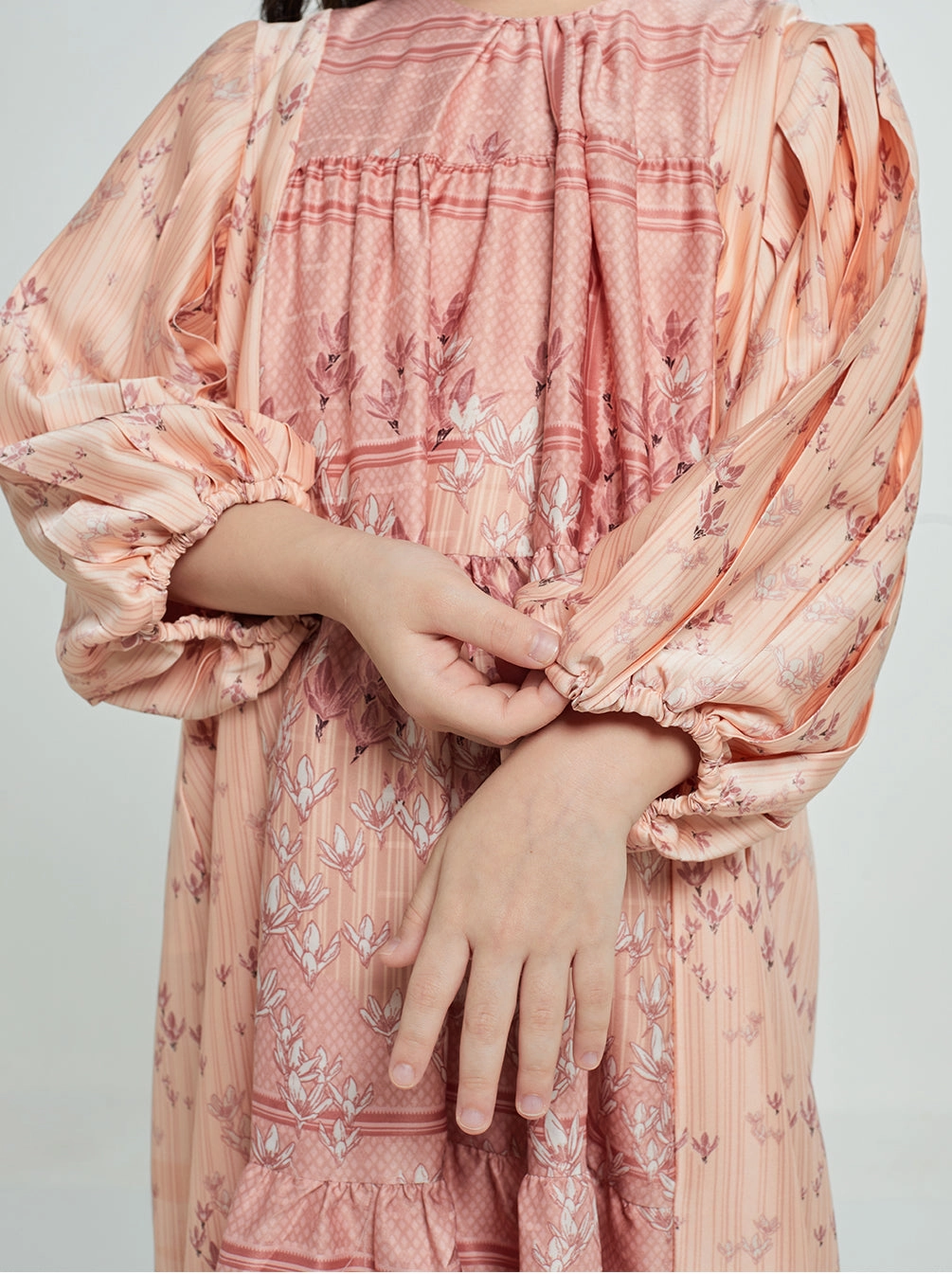 SYARA KIDS DRESS SUNSET BLUSH