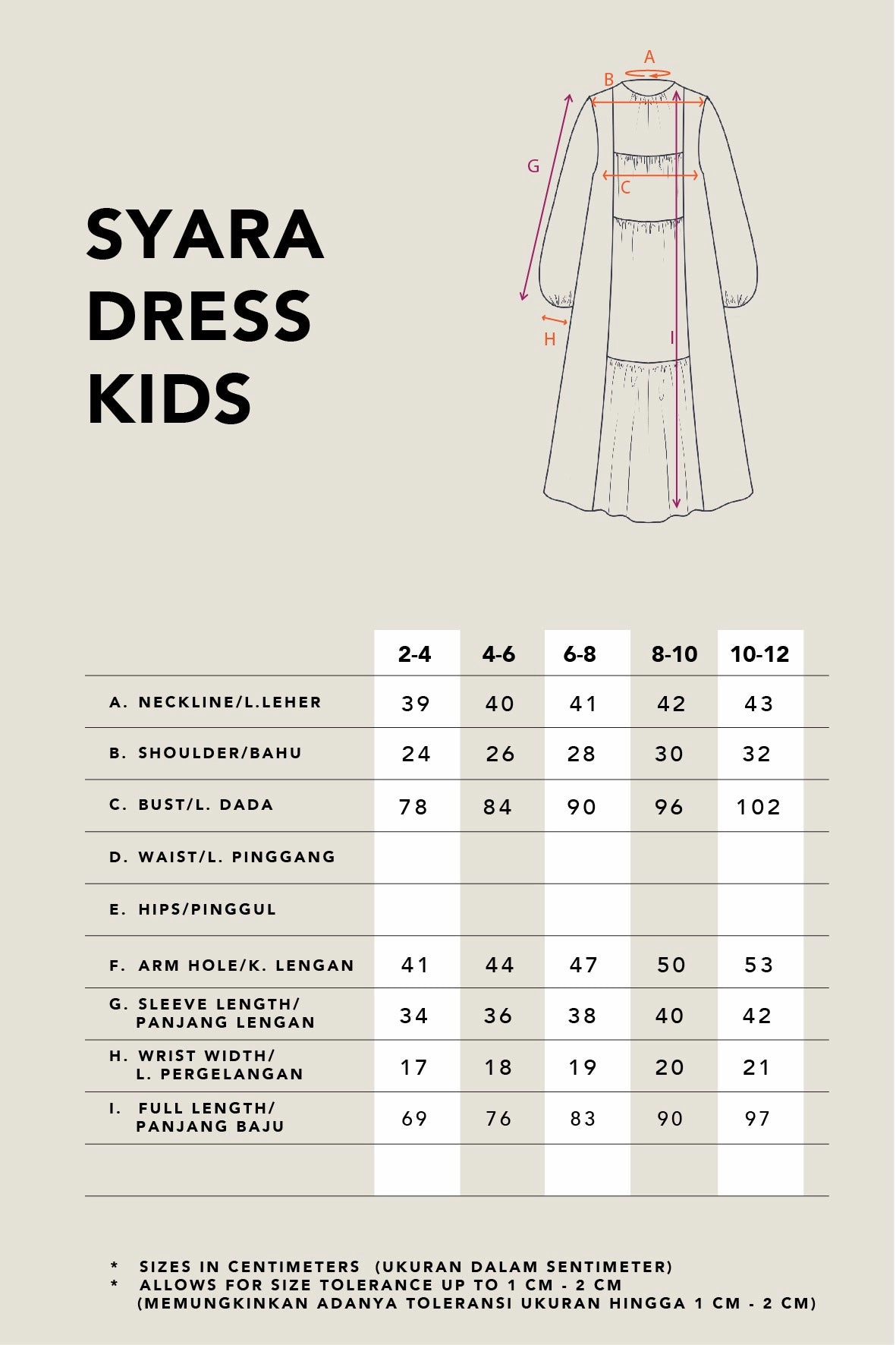 SYARA KIDS DRESS SUNSET BLUSH