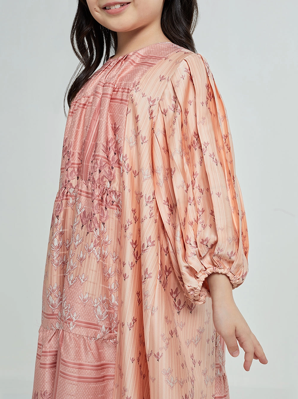 SYARA KIDS DRESS SUNSET BLUSH
