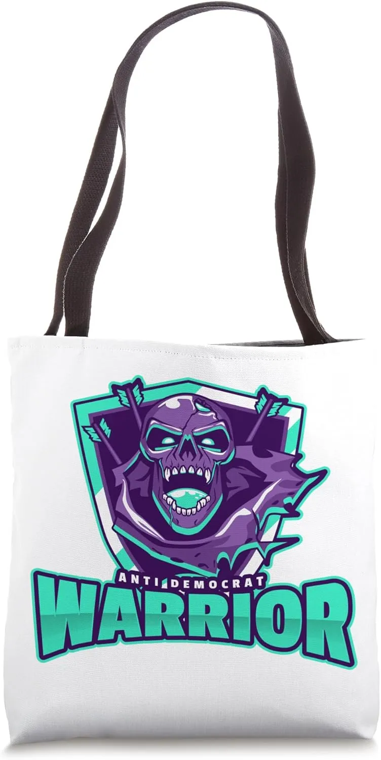 Tactical Bold Anti Democrat Tote Bag