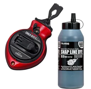 Tajima CR201R-PR 1 mm x 100 ft. Chalk Rite II Extra Bold Chalk Line