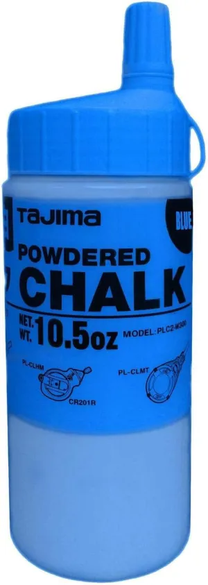 Tajima PLC2-B300 CHALK-RITE Ultra-Fine Chalk, blue, with easy-fill nozzle, 10.5 oz.
