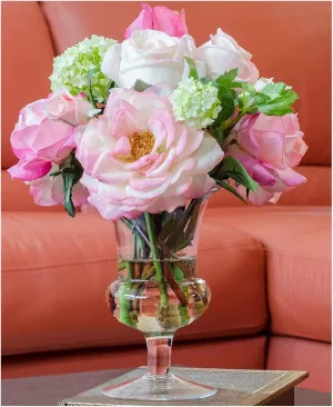 Tall Real - Touch Orlane Roses, Bud - Laden Cabbage Rose Fakes. Gorgeous and Lifelike. for Home Decoration, Table Centerpieces, Indoor Ambiance Enhancement. Festival Decoration, Furniture Decoration,