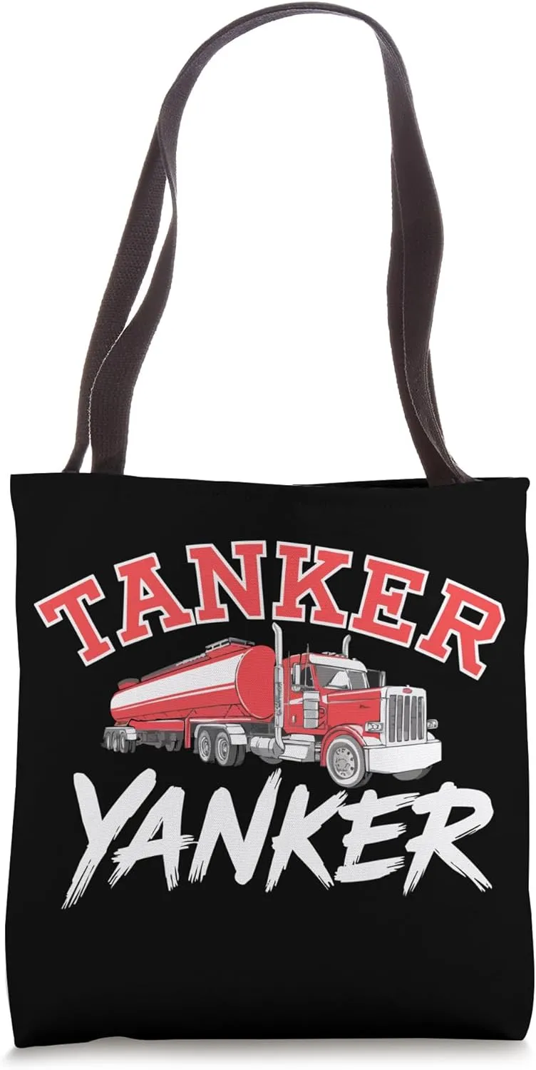 Tanker Yanker Bold Red Truck Illustration Tote Bag