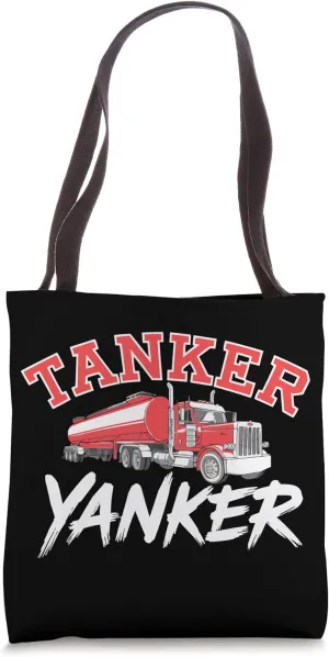 Tanker Yanker Bold Red Truck Illustration Tote Bag