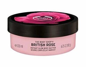 Th.e Body Shop Vegan Britsh Rose Body Butter, 200 Ml - For Normal Skin |96 Hr Moisture |Vegan