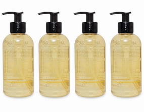 THANN Eden Breeze Aromatherapy Shower Gel with Organic Sunflower Seed Oil, Rice Bran Oil, Rose and Jasmine Essential Oils (Dermatologically tested, No artificial color, Paraben free and Mineral oil free) 10.82 Fl Oz (Pack of 4).