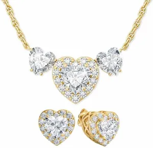 The Danbury Mint Forever I Love You Diamonisse Necklace- Sparkling Simulated Diamonds - Romantic Gift for Her #6398-0015