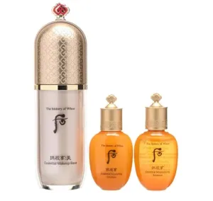 The History Of Whoo Gongjinhyang Mi Essential Makeup Base Moisturizing Nourishing Skin Care 3 Pcs Special Set