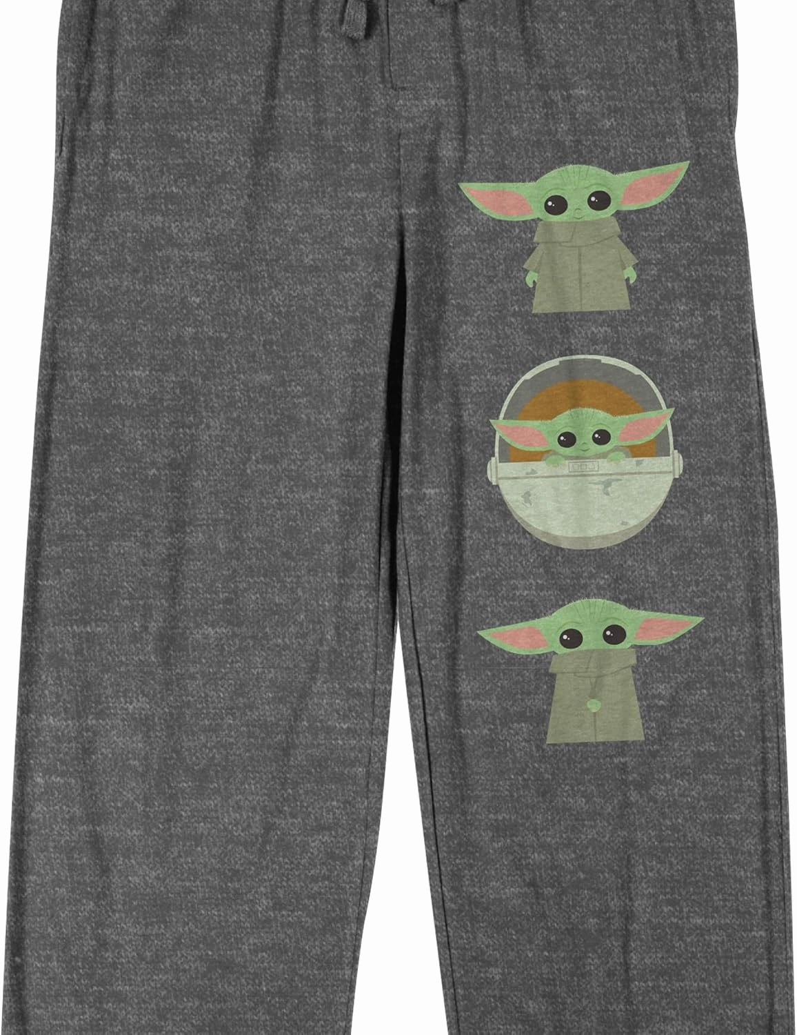 The Mandalorian Baby Grogu Star Wars Mens Grey Sleep Pajama Pants