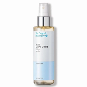 The Organic Pharmacy Rose Facial Spritz, Toner to Hydrate, Freshen, and Soothe Skin, 3.3 Ounce