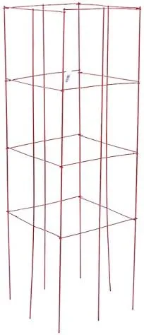 Three Pack of Panacea 89764 Red Heavy-Duty Tomato Towers, 47" H