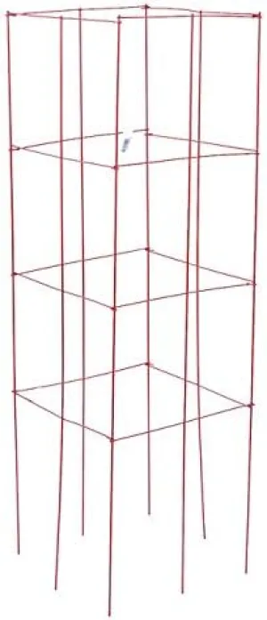 Three Pack of Panacea 89764 Red Heavy-Duty Tomato Towers, 47" H