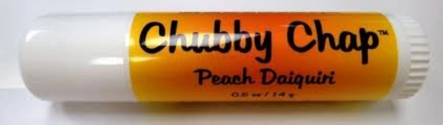 Three (3x) Large Jumbo Chapstick Natural Chapstick - 1/2 Ounce Lip Balm (Peach Daiquiri)