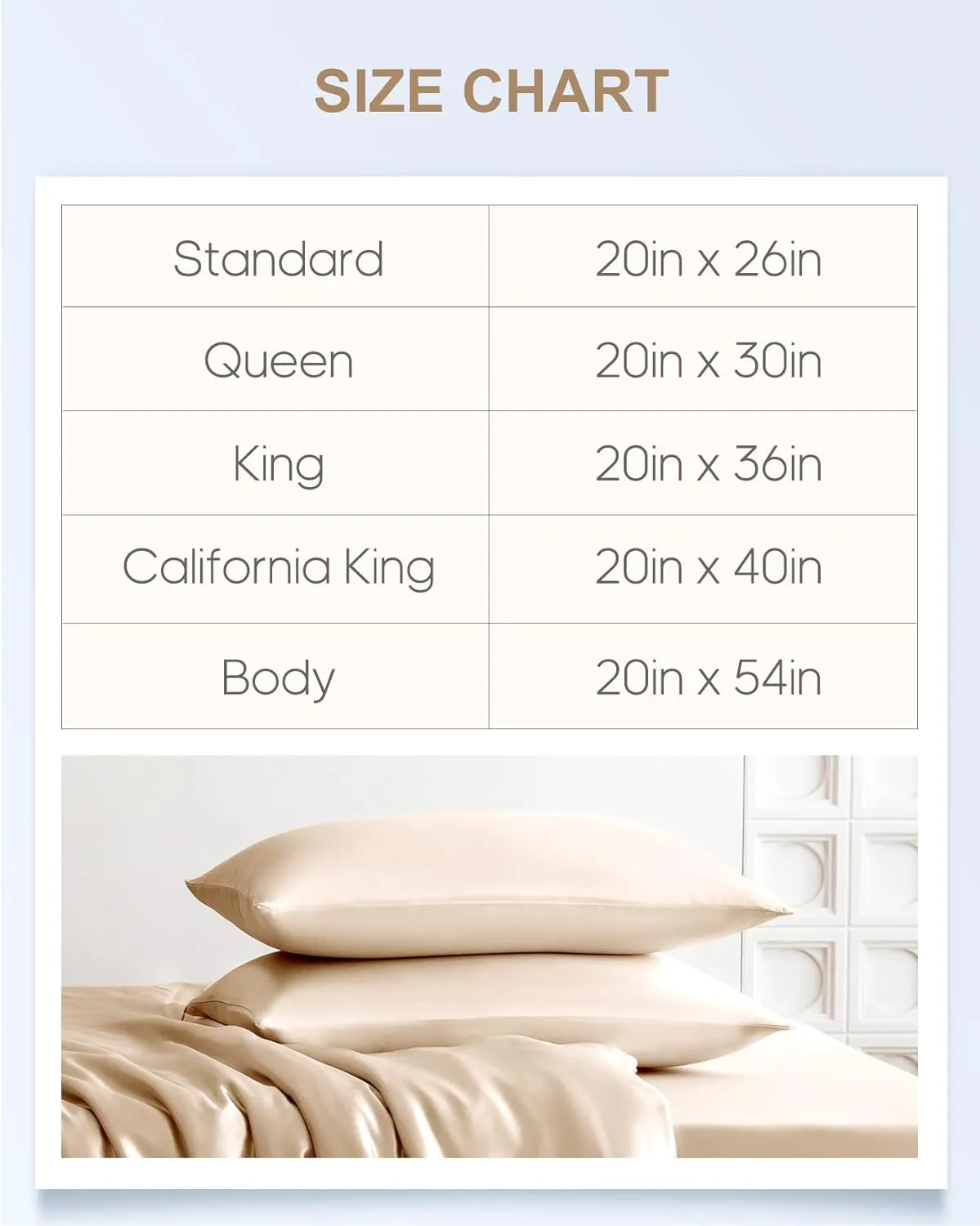 THXSILK Set of 2 100% Mulberry Silk Pillowcases for Hair and Skin Health, 22 Momme Soft and Smooth Pillowcases with Hidden Zipper, Both Sides Premium Grade 6A  Silk (Standard 20"x26", Beige)