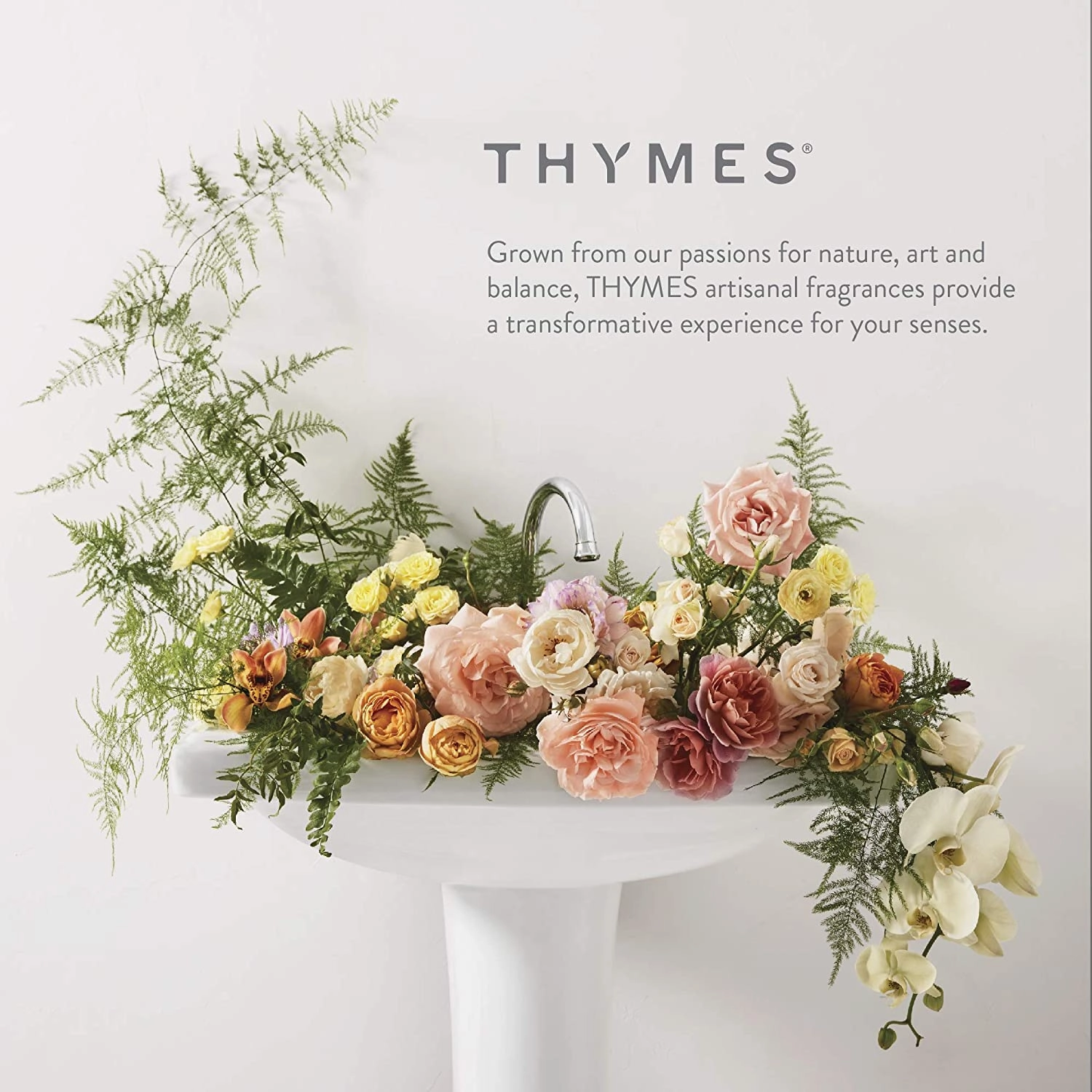 Thymes Hand Wash Refill - Lightly Scented Liquid Hand Soap for Bathroom and Kitchen Refill - Moisturizing Formula with Natural Ingredients (Kimono Rose, 24.5 fl oz)
