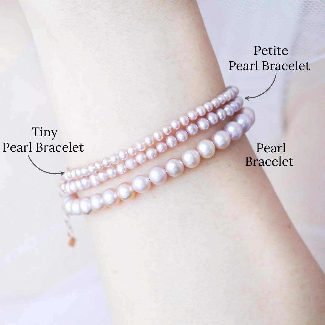 Tiny Blush Pearl Bracelet - 3mm
