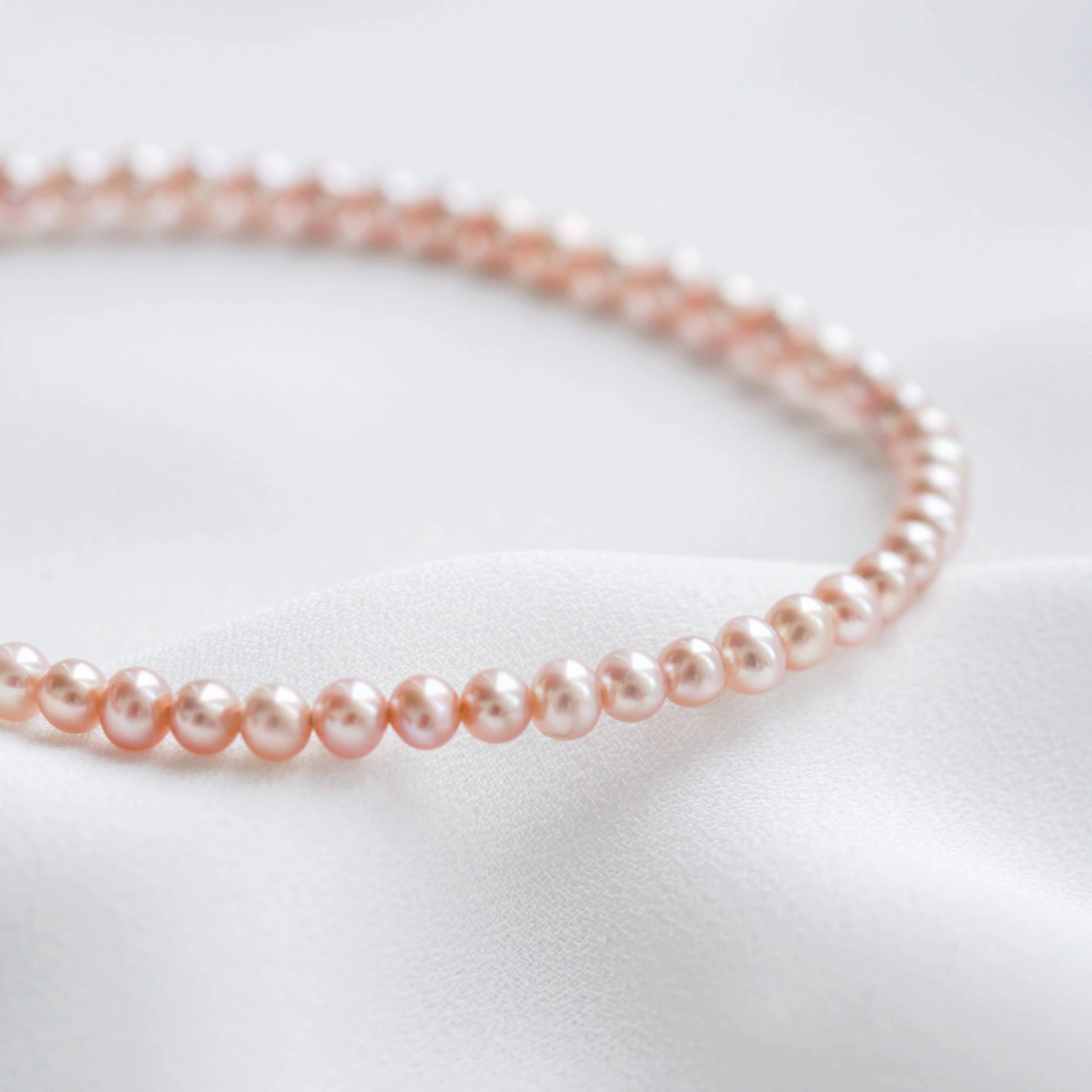 Tiny Blush Pearl Bracelet - 3mm