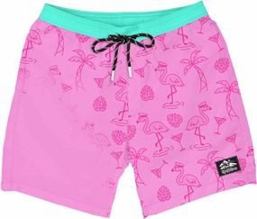 Tipsy Elves Men's Color Changing Swim Trunks - 7 Inch Inseam Bold Colorful Swimming Trunks for Men