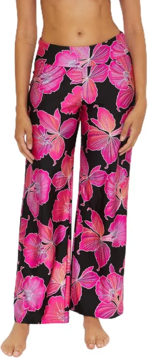 Trina Turk womens Swim Pants, Casual, Wide Leg, Beach Cover Ups for Women