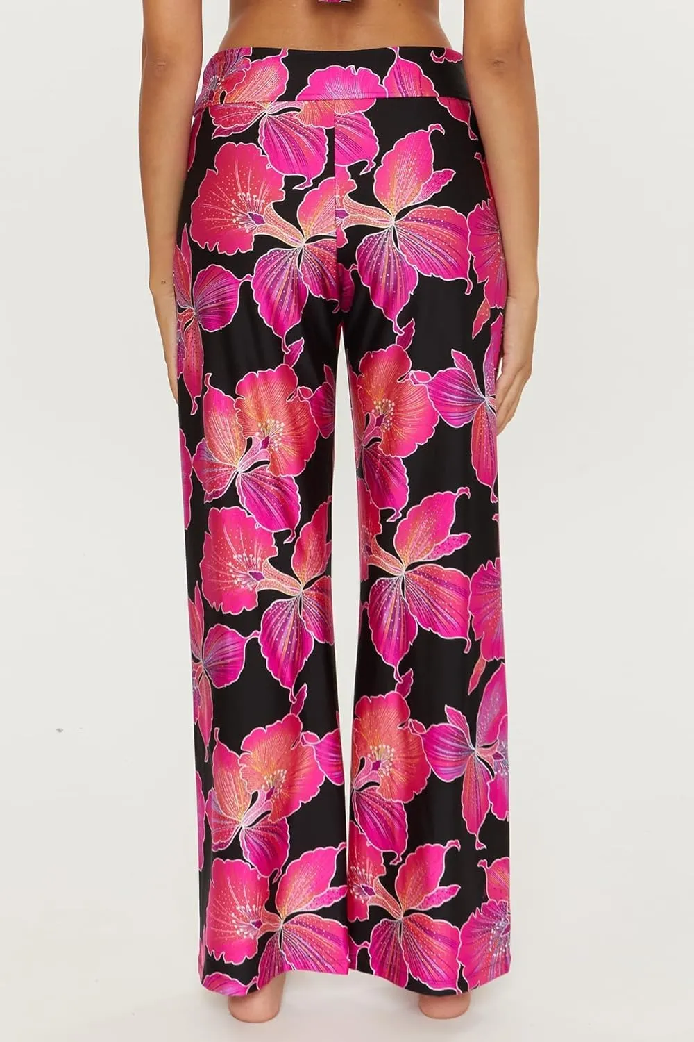 Trina Turk womens Swim Pants, Casual, Wide Leg, Beach Cover Ups for Women
