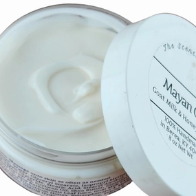 TSA Handmade Mayan Gold Goats Milk and Honey Body Lotion, Sensitive Skin, Moisturize, Dry Skin, Hydrate, All Natural, Christmas, Mom, Woman, Men, Teens, Birthday, Party Favor Gift (8 oz - Large Size)