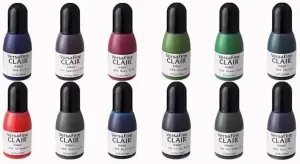 Tsukineko Versafine Clair Reinkers, 2024 Release, 12 Colors - Avocado, Bali Blue, Arctic, Baby Pink, Grass Green, Hawthorn Rose, Lilac Bloom, Portobello, Sand Dune, Spruce, Strawberry, Very Peri