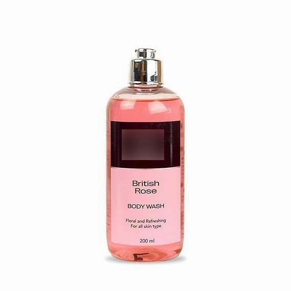 Tubees British Rose Body Wash - Deep Cleansing | Exfoliating | Nourishing Liquid Soap | Men and Women - 200ml