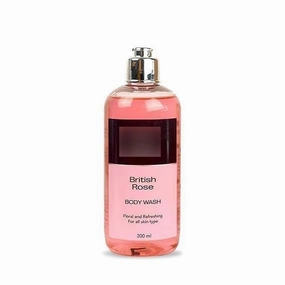 Tubees British Rose Body Wash - Deep Cleansing | Exfoliating | Nourishing Liquid Soap | Men and Women - 200ml