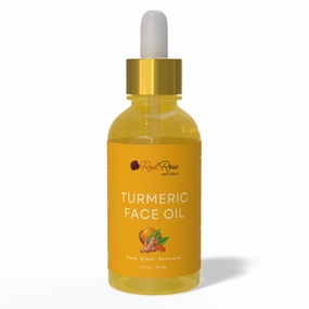 Turmeric Face Oil - Facial Serum & Moisturizer with Vitamin C for Women & Men, Hydrates & Revitalizes Dull Skin - All Skin Types - Made with Turmeric Essential Oil- 1 oz.