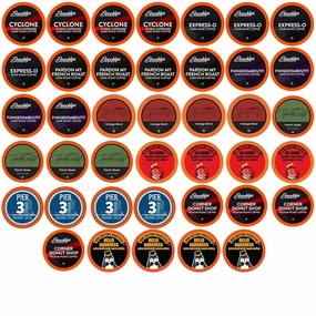 Two Rivers Coffee Bold & Dark Roast Coffee Pods, Compatible with 2.0 Keurig K-Cup Brewers, Assorted Bold Variety Pack, 40 Count
