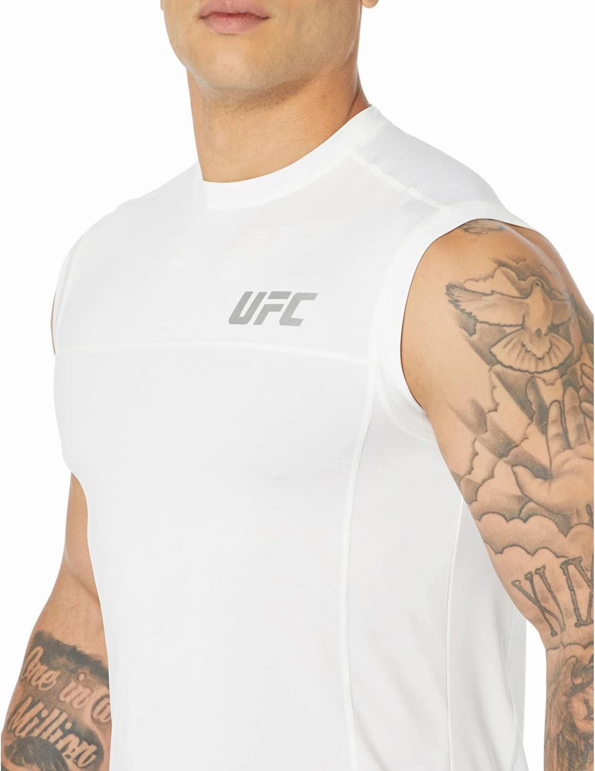 UFC Sleeveless Crew Neck Tank Top for Men – Blended Cotton – Short Sleeves – Regular Fit – Graphic Printed