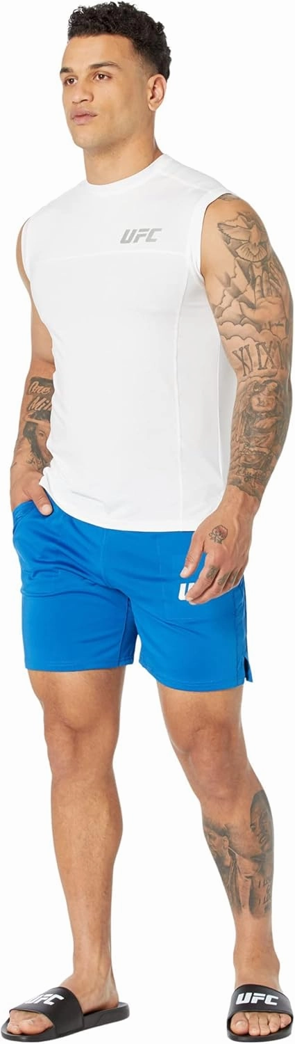 UFC Sleeveless Crew Neck Tank Top for Men – Blended Cotton – Short Sleeves – Regular Fit – Graphic Printed