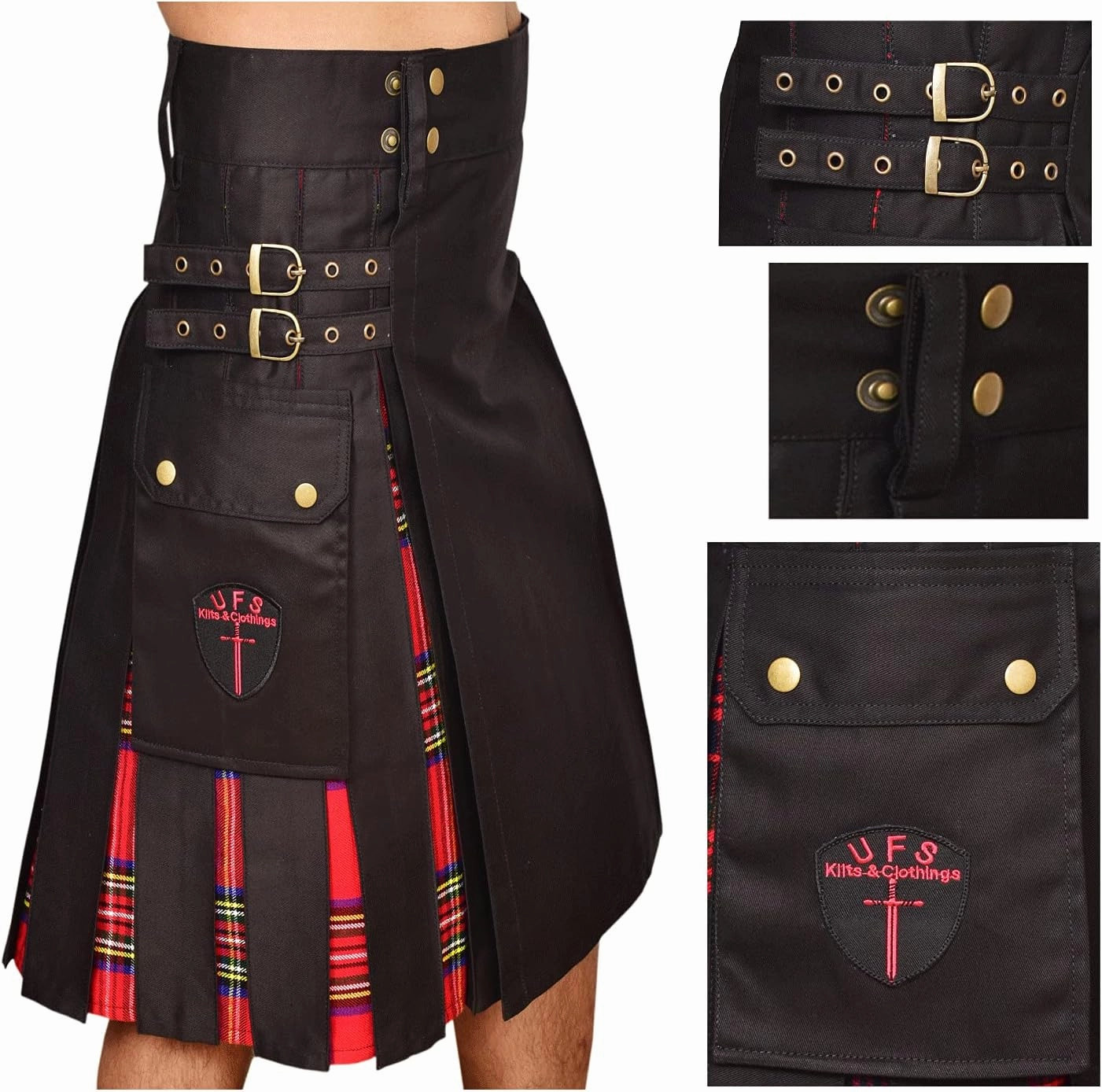 UFS Kilts – Hybrid Utility Kilt for Men in Cotton & Tartan, Sizes 30''-66''