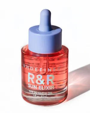 Undefined Beauty R&R Sun Elixir SPF 30 – Glow Oil for Face, Hair, Scalp & Body with Vitamin C, Amla, Tsubaki Seed & Milk Thistle