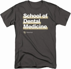 University of Colorado Anschutz Medical Campus School of Dental Medicine Bold Unisex Adult T Shirt