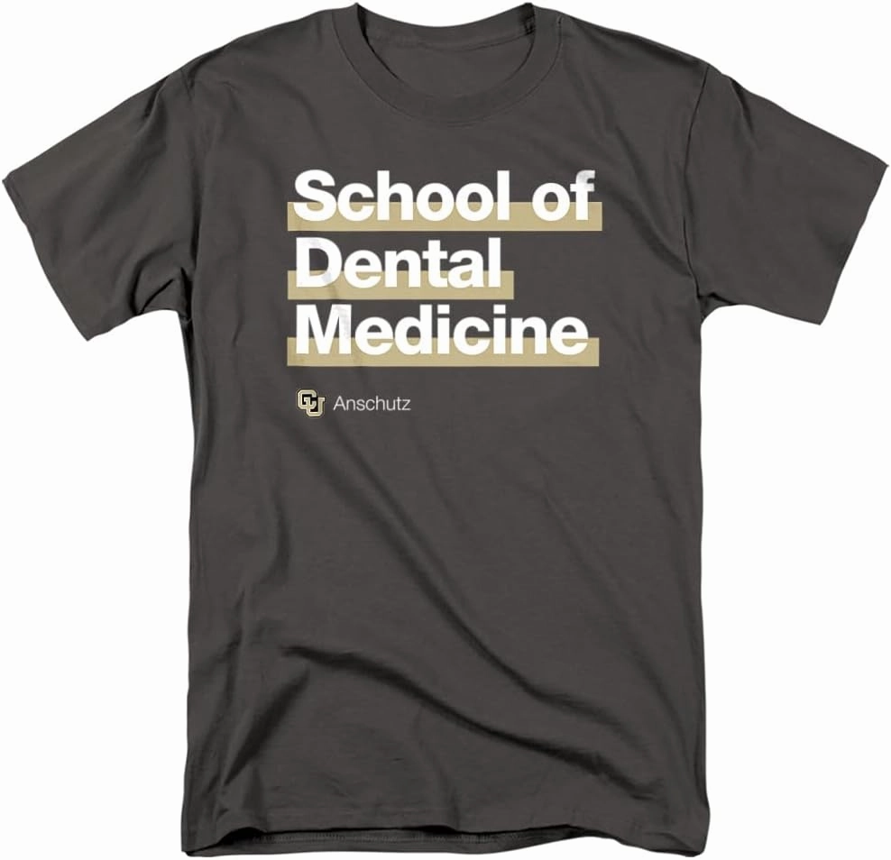 University of Colorado Anschutz Medical Campus School of Dental Medicine Bold Unisex Adult T Shirt