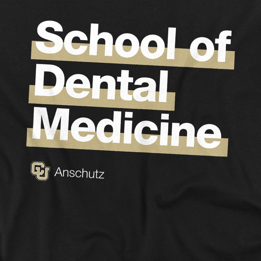 University of Colorado Anschutz Medical Campus School of Dental Medicine Bold Unisex Adult T Shirt