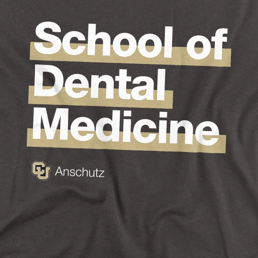 University of Colorado Anschutz Medical Campus School of Dental Medicine Bold Unisex Adult T Shirt