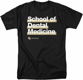 University of Colorado Anschutz Medical Campus School of Dental Medicine Bold Unisex Adult T Shirt