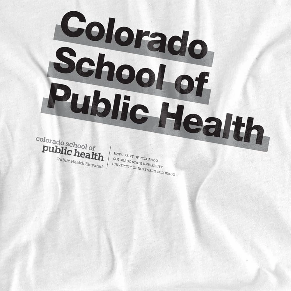 University of Colorado Anschutz Medical Campus School of Public Health Bold Women's Apparel Crop Top T-Shirt